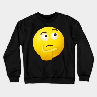 Thinking face emoji Crewneck Sweatshirt